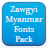 icon Zawgyi Myanmar Fonts Pack 4.1