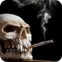 icon Smoking Skull Live Wallpaper for Huawei Mate 9 Pro