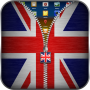 icon UK Flag Zipper Lock