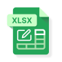 icon Edit XLSX Spreadsheets Reader for tecno F2