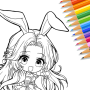 icon Cute Drawing : Anime Color Fan for Samsung Galaxy Core Lite(SM-G3586V)
