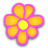 icon Flowers Digital Clock 1.06
