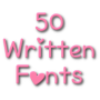 icon Written Fonts Message Maker