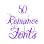 icon Romance Fonts 50