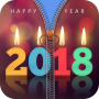 icon New Year 2017 Zipper Lock