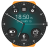 icon Black Classic Watch Face 1.64