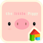 icon little piggy pink dodol theme for Huawei Honor 7C