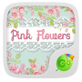 icon pink flowers