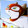 icon Superhero Flying Cat