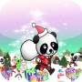 icon christmas panda adventure