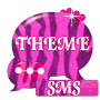 icon Pink Zebra GO SMS Theme for Sony Xperia XA1
