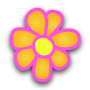 icon Flowers Digital Clock