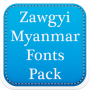 icon Zawgyi Myanmar Fonts Pack